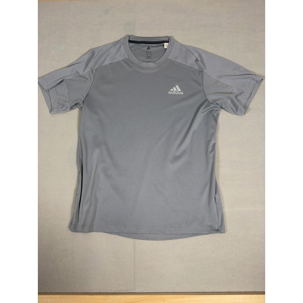 Adidas Mens Climalite Grey Short Sleeve Training Shirt Size‎ Lg